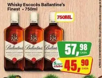 Rede Supermarket Whisky escocês ballantine's finest oferta