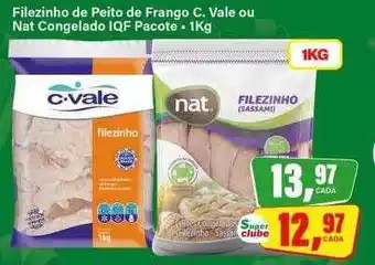 Rede Supermarket Filezinho de peito de frango c. vale ou nat congelado iqf pacote oferta