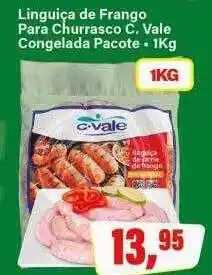 Rede Supermarket Linguiça de frango para churrasco c. vale congelada pacote oferta