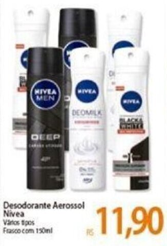 Atacadão Desodorante Aerossol Nivea 150ml oferta