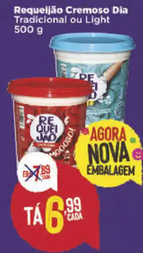 Dia Requeijao Cremoso Dia 500g oferta