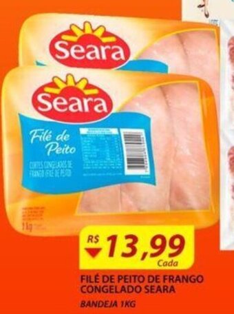 Assaí Atacadista File de Peito de Frango Congelado Seara 1kg oferta