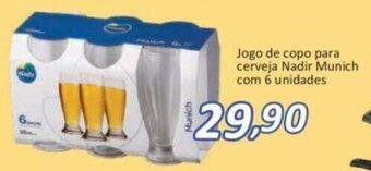 Supermercados Savegnago Jogo de Copo para cerveja Nadir Munich com 6 unidades oferta