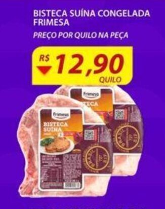 Assaí Atacadista Bisteca Suina Congelada Frimesa 1kg oferta
