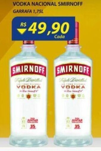 Assaí Atacadista Vodka Nacional Smirnoff Garrafa 1.75L oferta