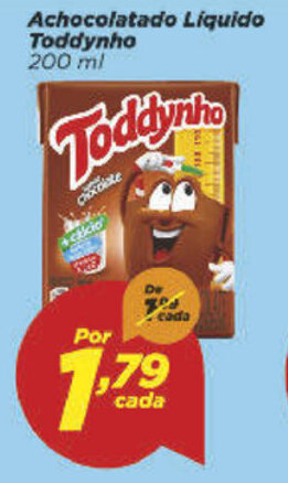 Dia Achocolatado Liquido Toddynho 200ml oferta