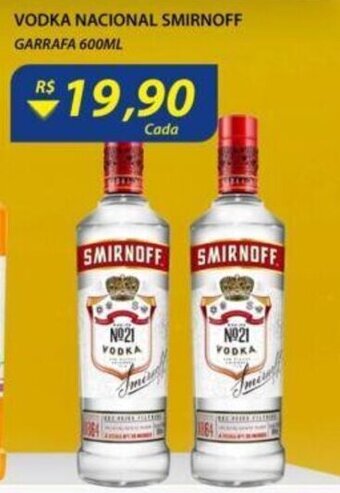 Assaí Atacadista Vodka nacional Smirnoff 600ml oferta