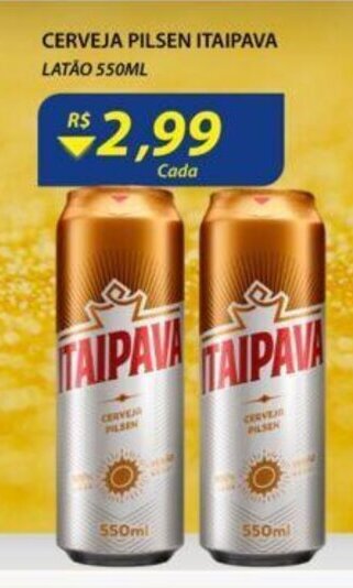 Assaí Atacadista Cerveja pilsen Itaipava 550ml oferta