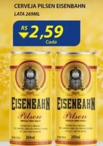 Assaí Atacadista Cerveja Pilsen Eisenbahm lata 269ml oferta