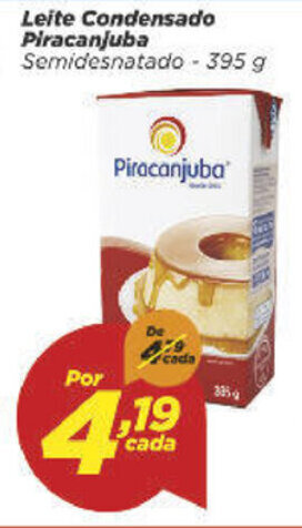 Dia Leite Condensado Piracanjuba 395g oferta