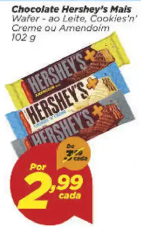 Dia Chocolate Hershey's Mais 102g oferta