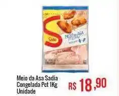 Meio da asa sadia congelada