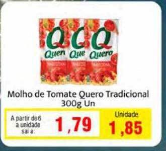 Spani Atacadista Molho de tomate quero tradicional oferta