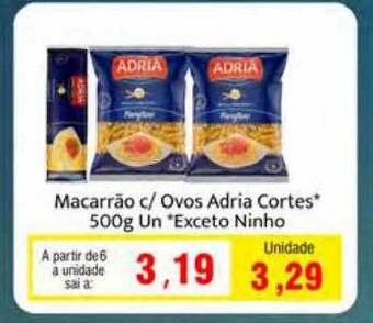 Spani Atacadista Macarrão c ovos adria cortes exceto ninho oferta