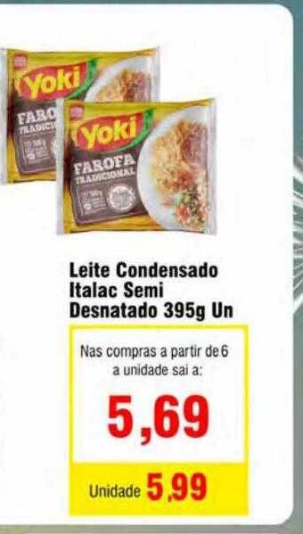 Spani Atacadista Leite condensado italac semi desnatado oferta