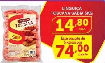 Roldão Linguiça toscana sadia 5kg oferta