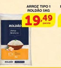 Roldão Arroz tipo 1 roldão 5kg oferta