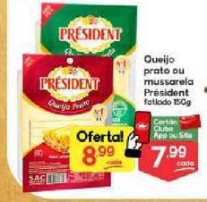 Supermercados Princesa Queijo prato ou mussarela président 150g oferta