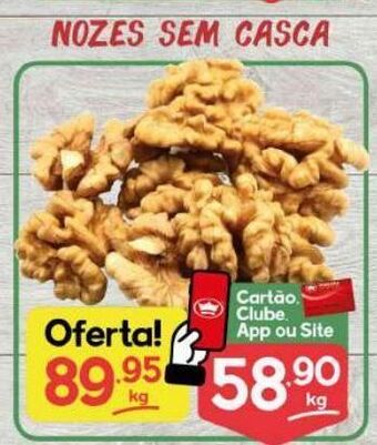 Supermercados Princesa Nozes sem casca oferta
