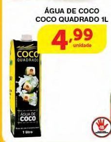 Água de coco coco quadrado 1l