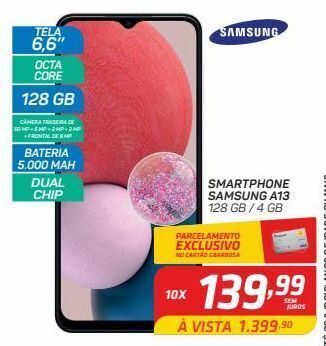 GBarbosa Smartphone samsung a13 128 gb / 4 gb oferta