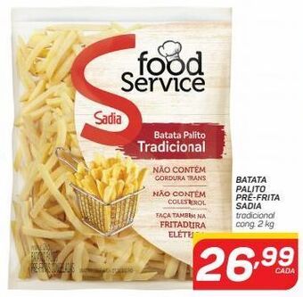 GBarbosa Batata palito pré frita sadia 2kg oferta