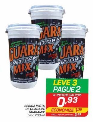 GBarbosa Bebida mista de guaraná guaramix 290ml oferta