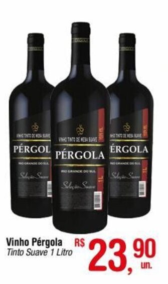 Fort Atacadista Vinho Pergola 1L oferta