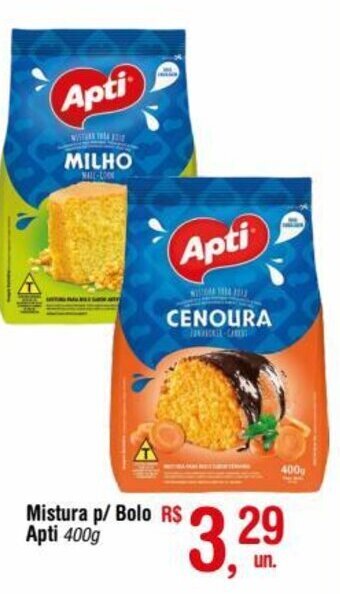 Fort Atacadista Mistura p/ Bolo Apti 400g oferta