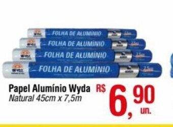 Fort Atacadista Papel Aluminio Wyda 45cmx7.5m oferta
