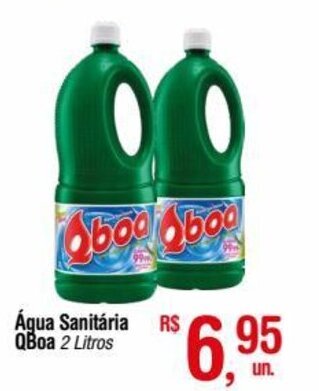 Fort Atacadista Agua Sanitaria Qboa 2L oferta