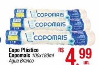 Fort Atacadista Copo Plastico Copomais 100x180ml oferta