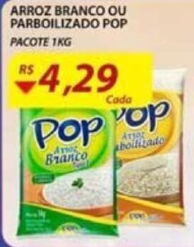 Assaí Atacadista Arroz Branco ou Parbolizado Pop 1kg oferta