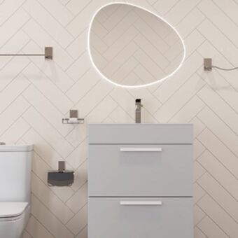 Leroy Merlin Gabinete para banheiro com cuba 80x72x45cm branco debba roca oferta
