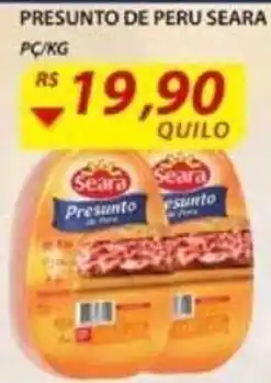 Assaí Atacadista Presunto de Peru Seara 1kg oferta