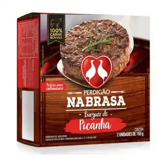 Hamburguer perdigao na brasa picanha caixa 300g