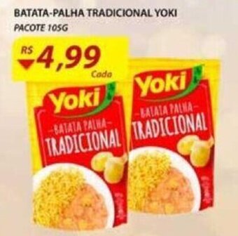 Assaí Atacadista Batata Palha Tradicional Yoki pacote 105g oferta