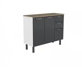 Zema Balcão de cozinha colormaq firenze 3 portas e 2 gavetas oferta