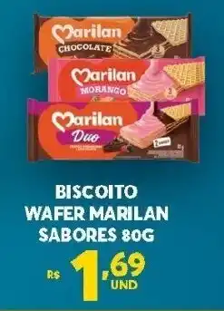 Atacadão Centro Sul Biscoito Wafer Marilan Sabores 80g oferta