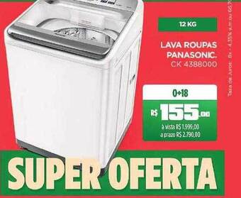 Lava roupas panasonic
