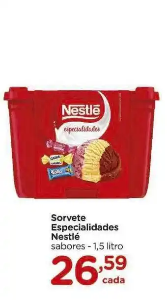 Carrefour Sorvete especialidades nestlé oferta