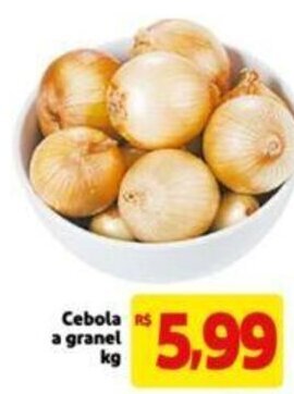 Extra Supermercado Cebola a granel 1kg oferta