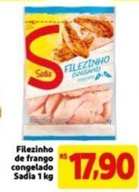 Extra Supermercado Filezinho de Frango Congelado Sadia 1kg oferta