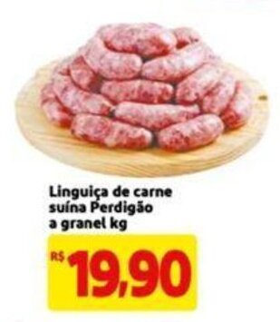 Extra Supermercado Linguica de carne Suina Perdigao a granel 1kg oferta