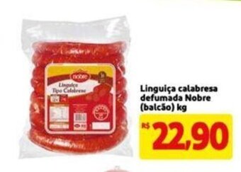 Extra Supermercado Linguica Calabresa Defumada Nobre 1kg oferta