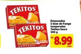 Extra Supermercado Empanados a base de frango Temperados Tekitos Seara 300g oferta