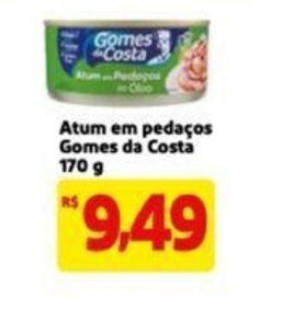 Extra Supermercado Atum em pedacos Gomes da Costa 170g oferta