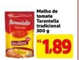 Extra Supermercado Molho de Tomate Tarantella 300g oferta