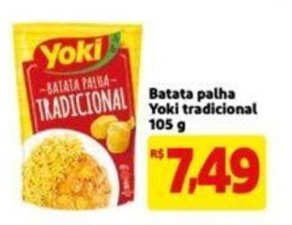 Extra Supermercado Batata Palha Yoki tradicional 105g oferta