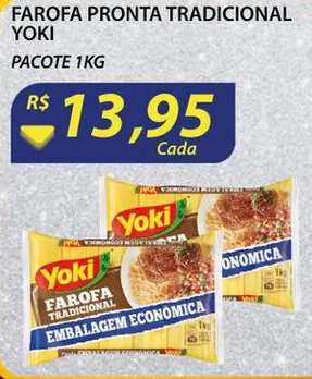 Assaí Atacadista Farofa Pronta Tradicional Yoki 1kg oferta